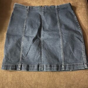 Free People denim skirt